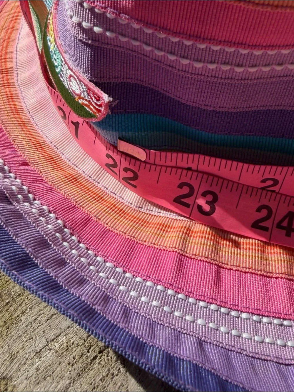 Wallaroo Kids Lids Rainbow Striped Sun Hat - Multicolor